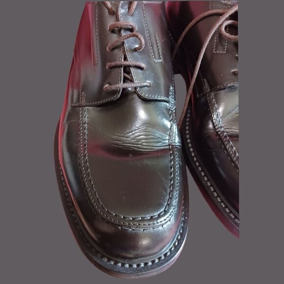 Banana Republic Italian Leather Dress Shoes Oxford blk Size 11 - Picture 9 of 15